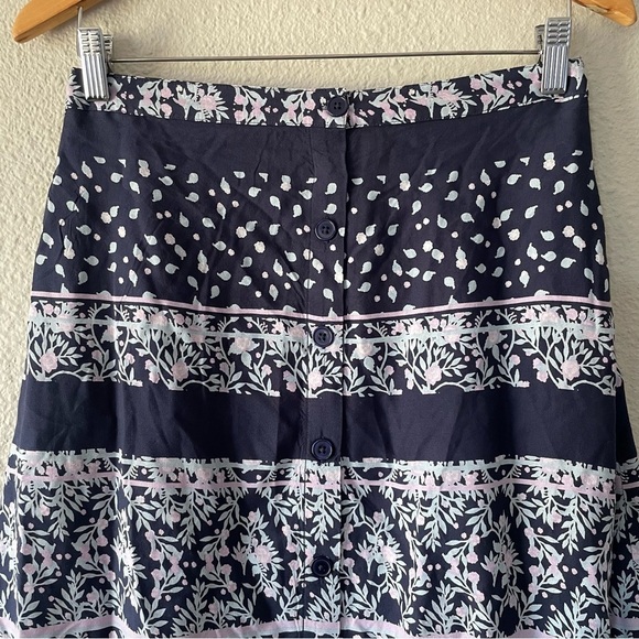 National Pull On Floral Midi Skirt Women's M Petite Challis Pockets Fairy Boho - Picture 3 of 15